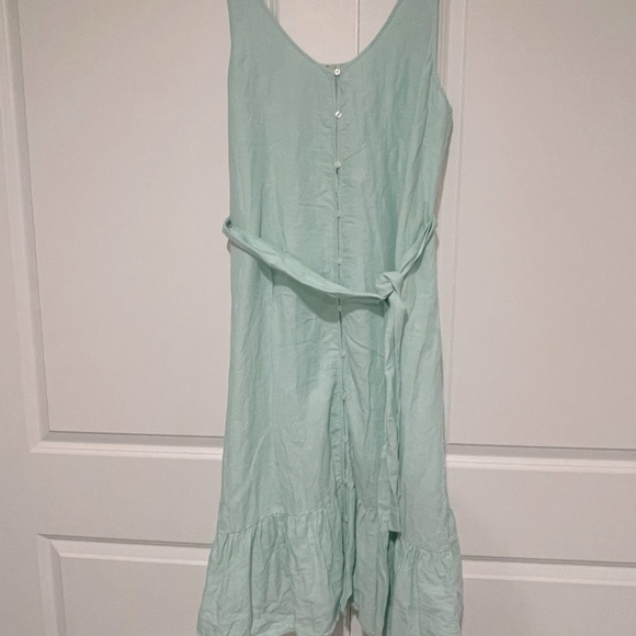 J.Crew NWOT beach wear cotton linen button up beach dress 👗 sz XL - Picture 3 of 6